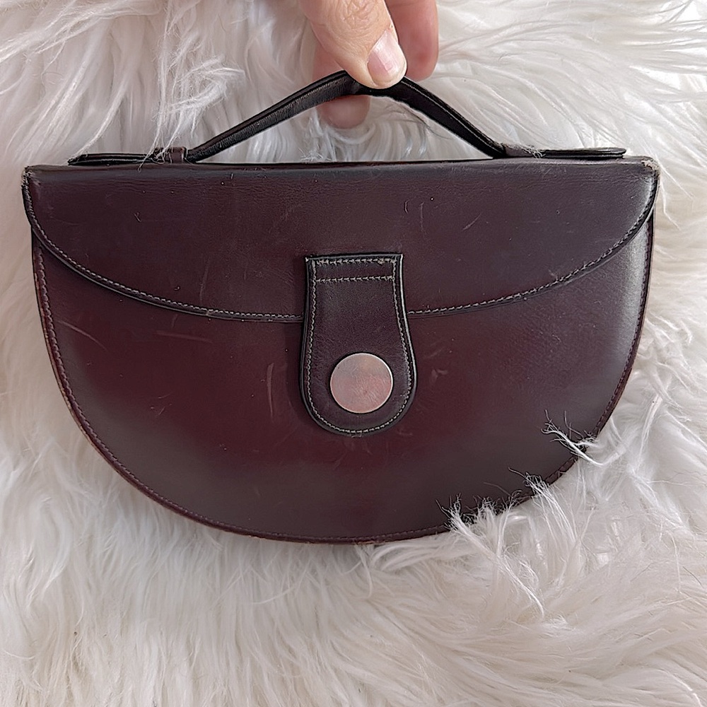Paristyle Vintage Leather Purse/clutch EUC
